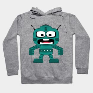 Cartoon angry robot Hoodie